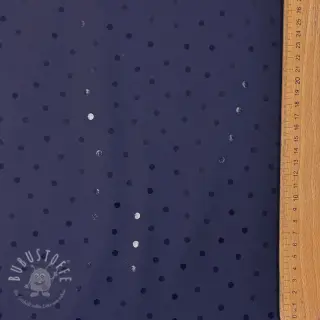 Regenmantel Stoff Dots navy