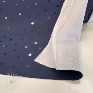 Regenmantel Stoff Dots navy