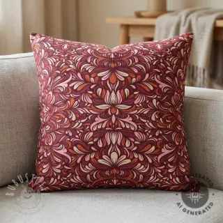 Dekostoff Boho rosewood