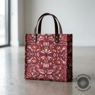 Dekostoff Boho rosewood