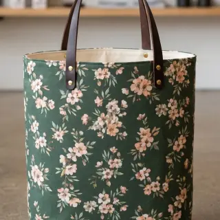 Dekostoff premium Soft painted blossom army digital print