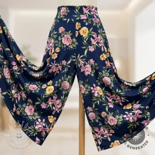 Damenstoffe SOFT SKIN navy
