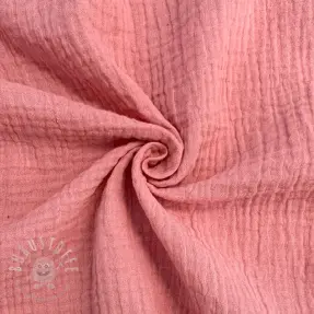 Double gauze/musselin soft rose ORGANIC