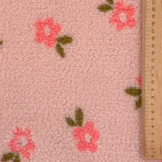 Mantelstoff TEDDY Tiny flowers light pink