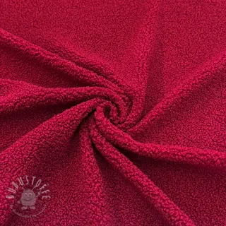 Mantelstoff TEDDY red