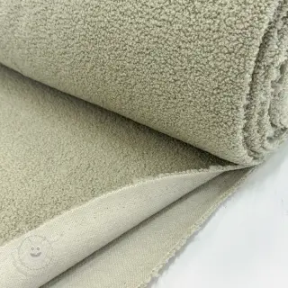 Mantelstoff TEDDY old green