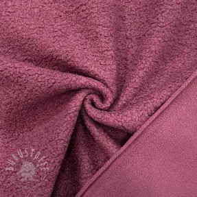 Fleece TEDDY DOUBLE SIDED rouge