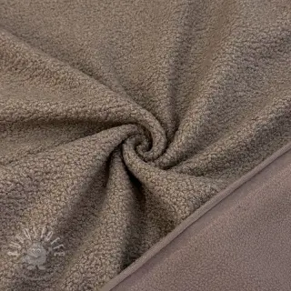 Fleece TEDDY DOUBLE SIDED taupe