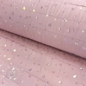 Steppstoffe FOIL Hearts