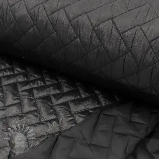 Steppstoffe Stepped foil black