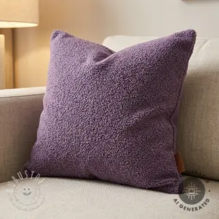 Mantelstoff TEDDY purple