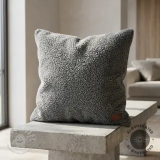Mantelstoff TEDDY grey