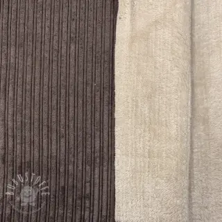 Cord Cofur fleece dark brown