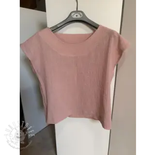 Baumwollstoff SLUB WASHED old rose
