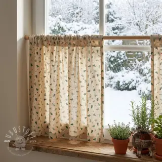 Dekostoff Linenlook Xmas tree