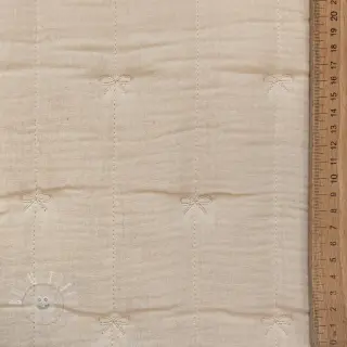Double gauze/musselin STEPPED Bows natural