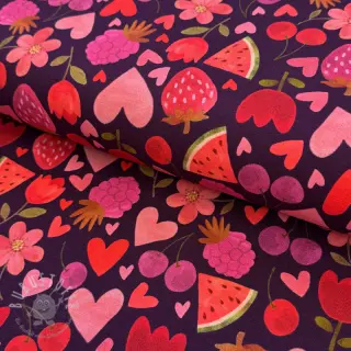 Jersey Juicy fruits purple digital print