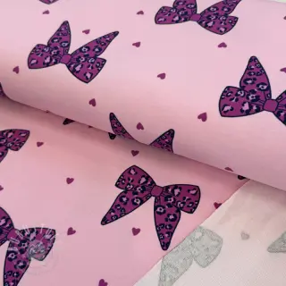 Sweatstoff Animal skin bows design C