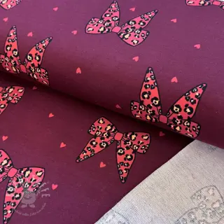 Sweatstoff Animal skin bows design B