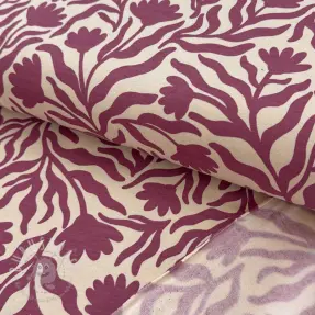 Sweat kuschel Flowers burgundy SIMPLY NATURAL