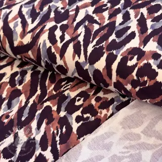 Sweatstoff Abstract animal brown digital print