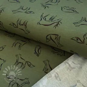 Sweat kuschel SOFT Forest animals green