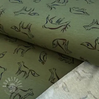 Sweat kuschel SOFT Forest animals green