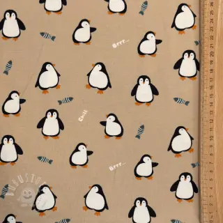 Jersey Penguins beige digital print