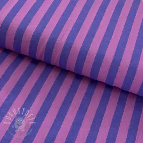 Baumwollstoff YARN DYED BIG Stripes purple