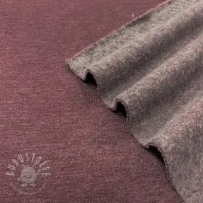 Sweat kuschel JOGGING aubergine melange