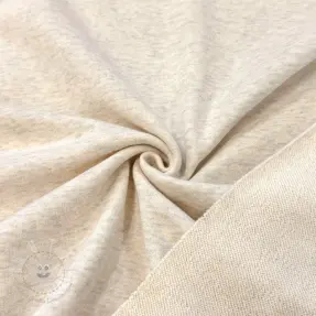 Sweatstoff COTTON ecru melange