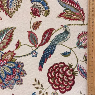 Dekostoff jacquard Palampore blanc