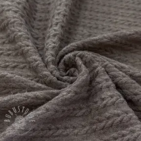 STRICKSTOFF LIGHT ANGORA CABLY brown