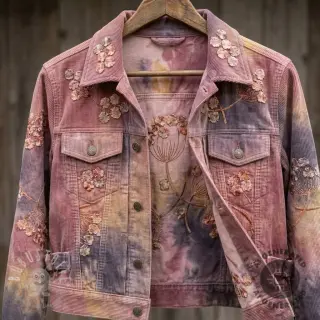 Feincord TIE DYE 21W Dandy design F