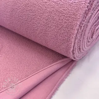 Fleece TEDDY DOUBLE SIDED soft pink