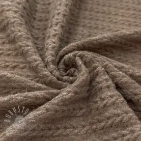STRICKSTOFF LIGHT ANGORA CABLY brown
