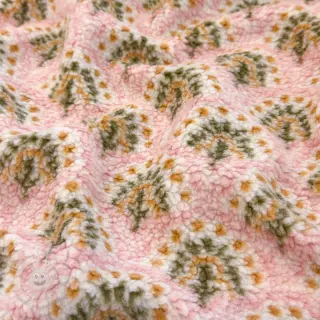 Mantelstoff TEDDY JACQUARD Pretty mix design A