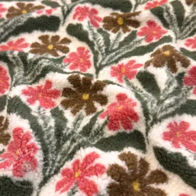 Mantelstoff TEDDY JACQUARD Flowers