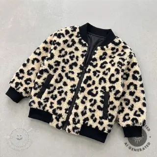 Mantelstoff TEDDY Panther love ecru