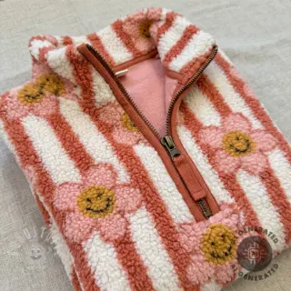 Mantelstoff TEDDY JACQUARD Pretty mix design D