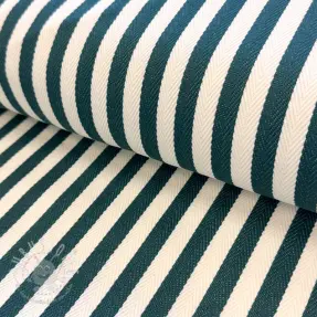 Dekostoff Herringbone striped bottle green
