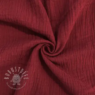 Double gauze/musselin bordeaux
