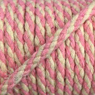 Baumwollkordel 5 mm light pink ecru