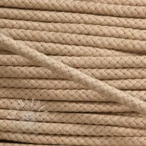 Baumwollkordel 8 mm beige
