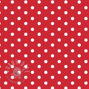 Baumwollstoff Dots red
