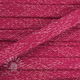 Flachkordel 15 mm melange fuchsia