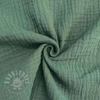 Double gauze/musselin green ORGANIC