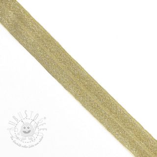 Elastisches Schrägband Polyamid glitter 20 mm yellow