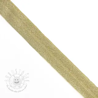 Elastisches Schrägband Polyamid glitter 20 mm yellow