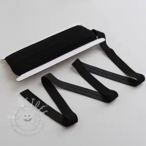 Elastisches Schrägband Polyamide matt schwarz